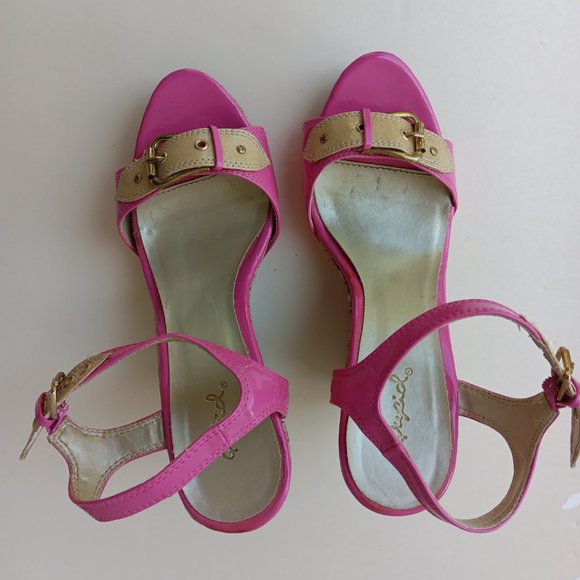 HOT PINK QUPID women's heels US 8.5 - Picture 1 of 6